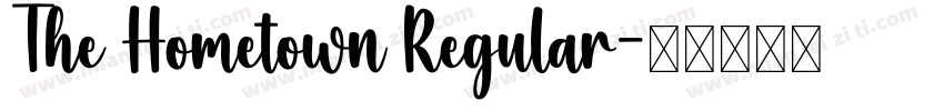 The Hometown Regular字体转换